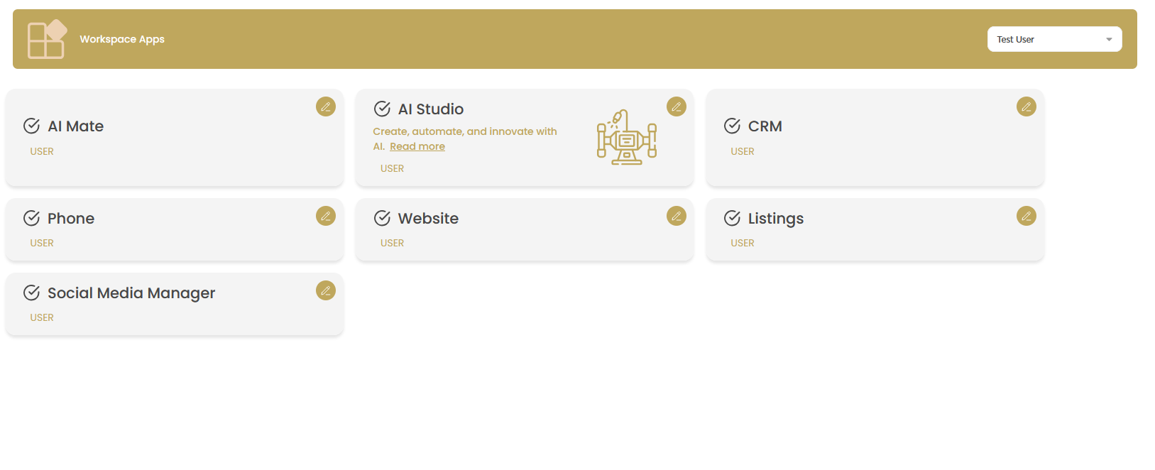 Workspace Apps Management Interface