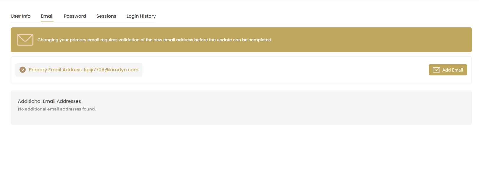 Email Management Interface