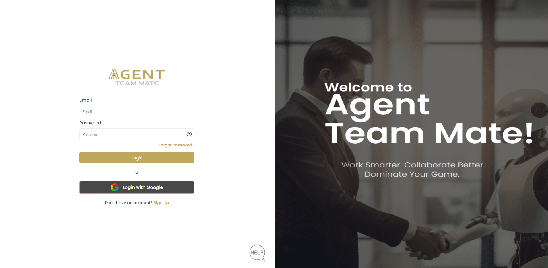 Agent Teammate Login Form
