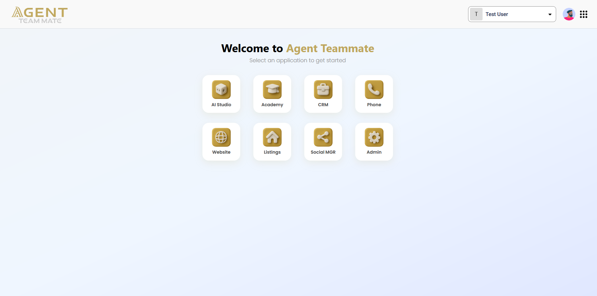 Agent Teammate Main Dashboard
