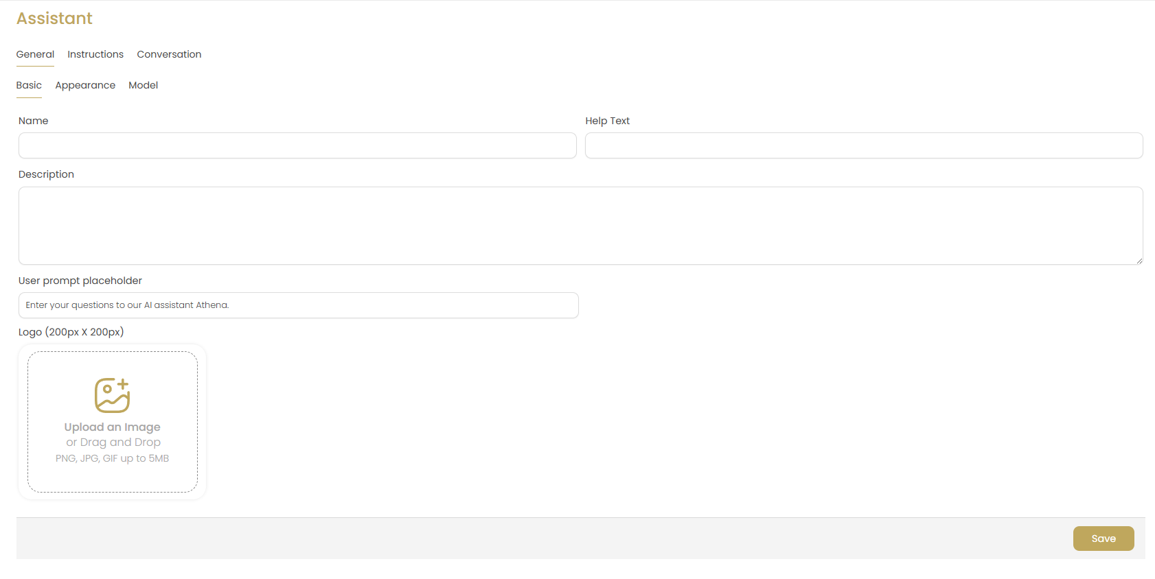 AI Assistant General Configuration