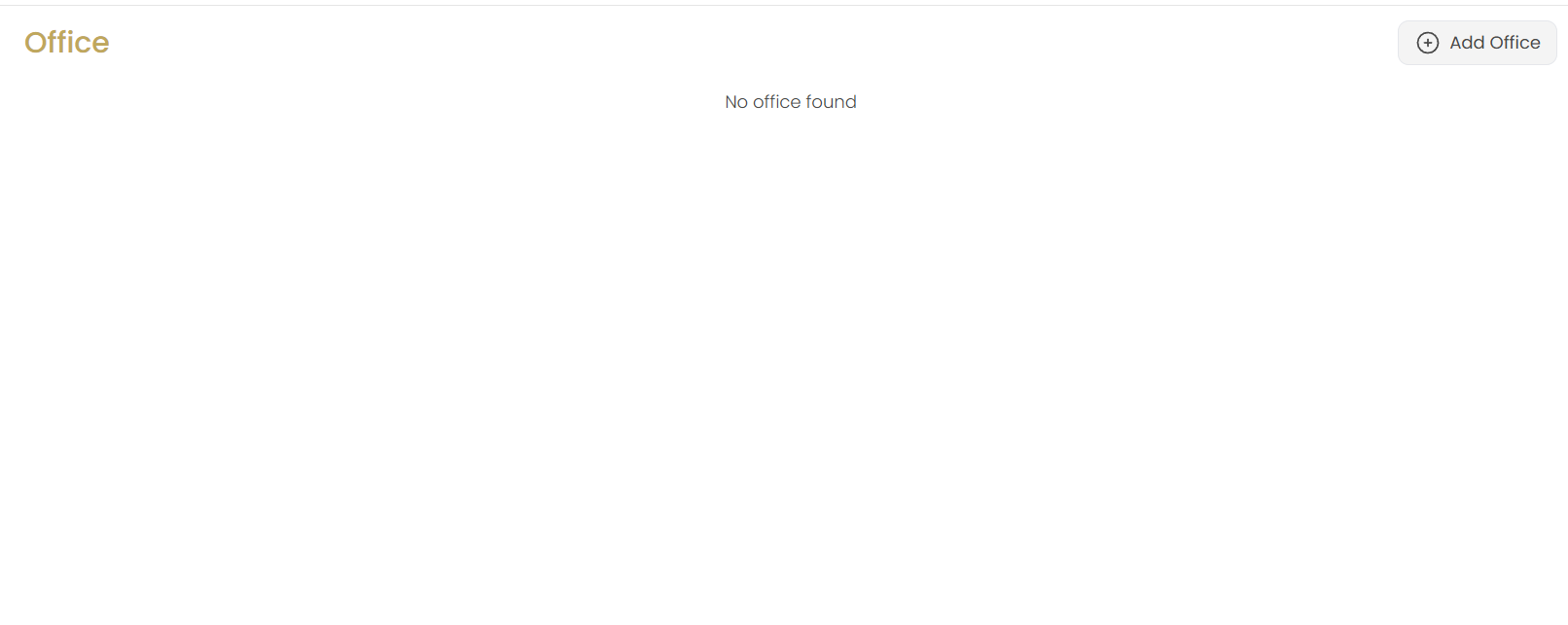 Office List - Empty State