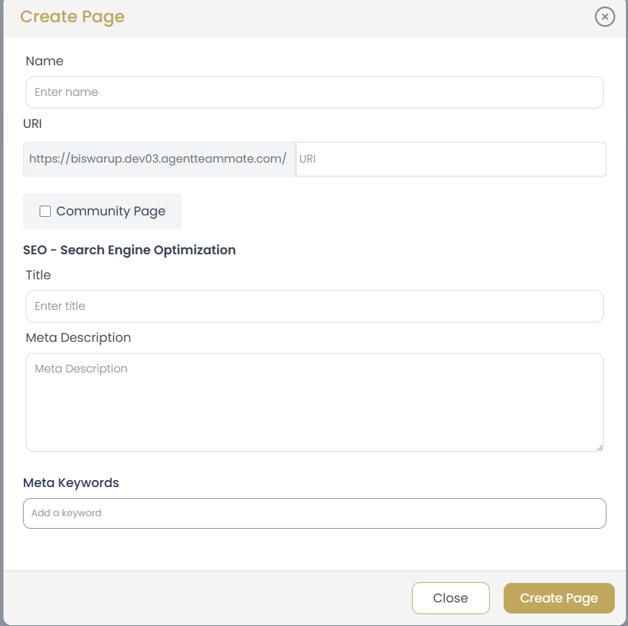 Page Editor Settings