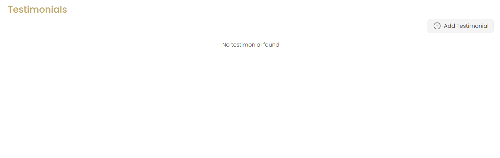 Testimonials Management Overview